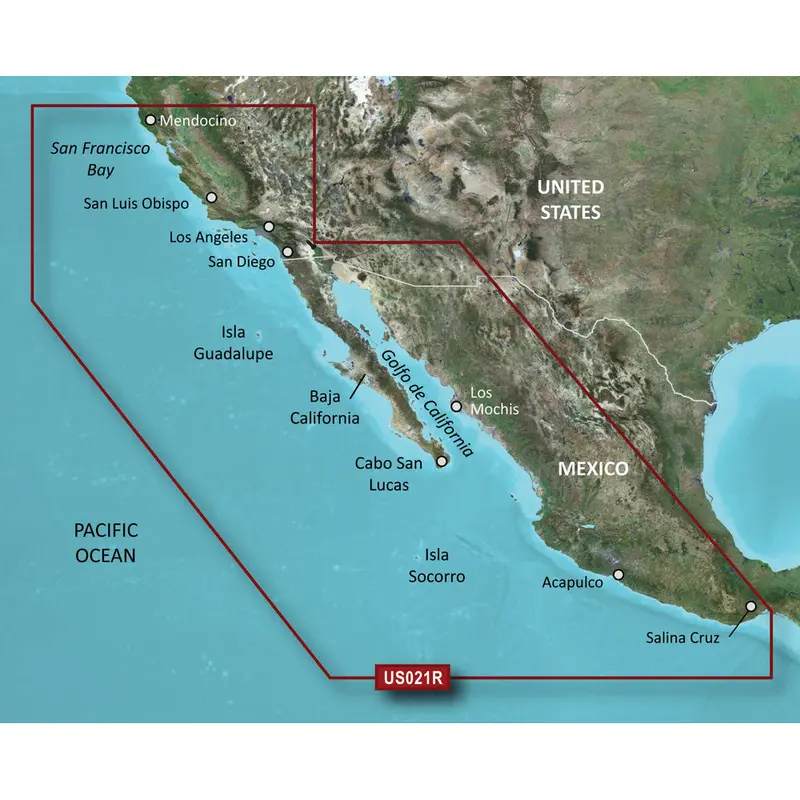 Garmin Bluechart G3 Hd California To Mexico Coastal Chart – Microsd/Sd Digital Map [010-C0722-20] 1