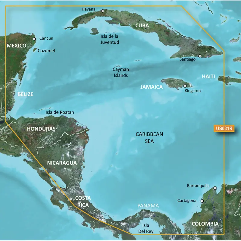 Garmin Bluechart G3 Hd Southwest Caribbean Nautical Map – Detailed Microsd/Sd Chart [010-C0732-20] 1