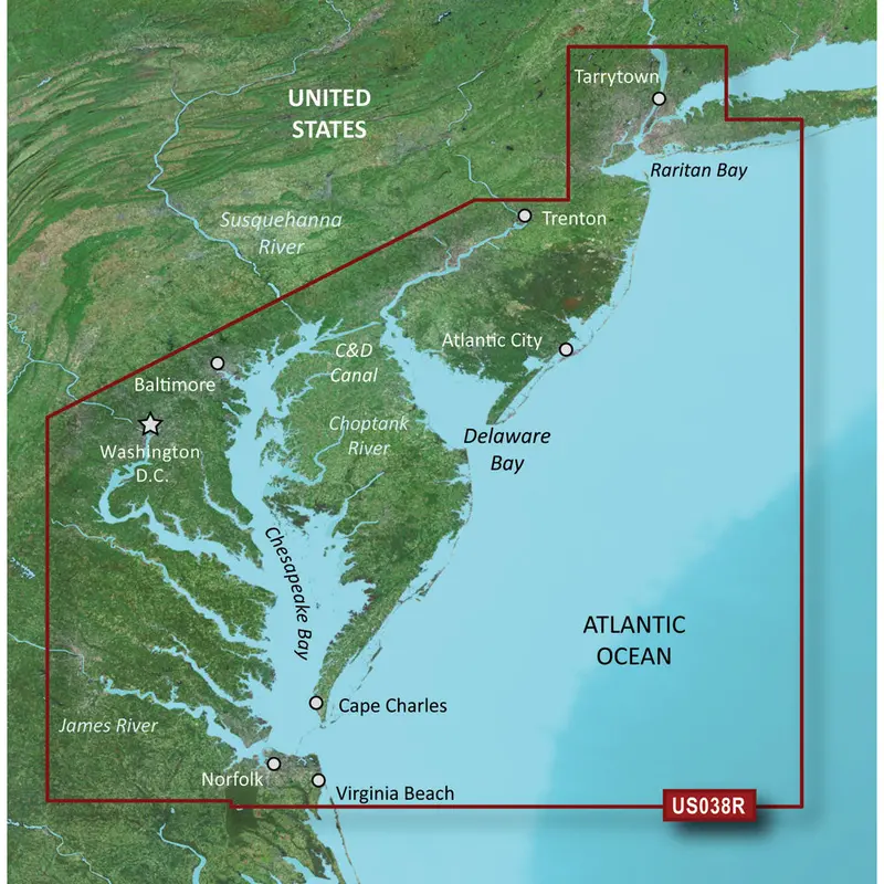 Garmin Bluechart G3 Vision Hd New York To Chesapeake Bay Map – Enhanced Detail On Microsd/Sd [010-C1004-00] 1