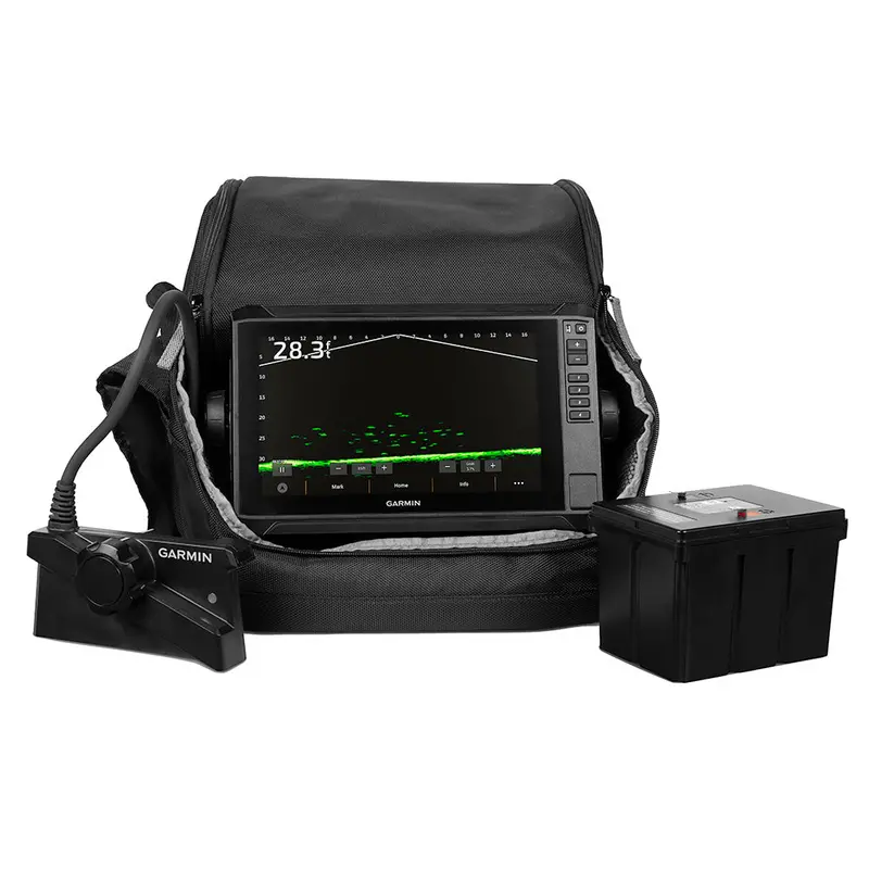 Garmin Echomap Uhd2 93Sv Ice Fishing Bundle With Livescope Plus & Lithium Battery – Model 010-02688-35 1