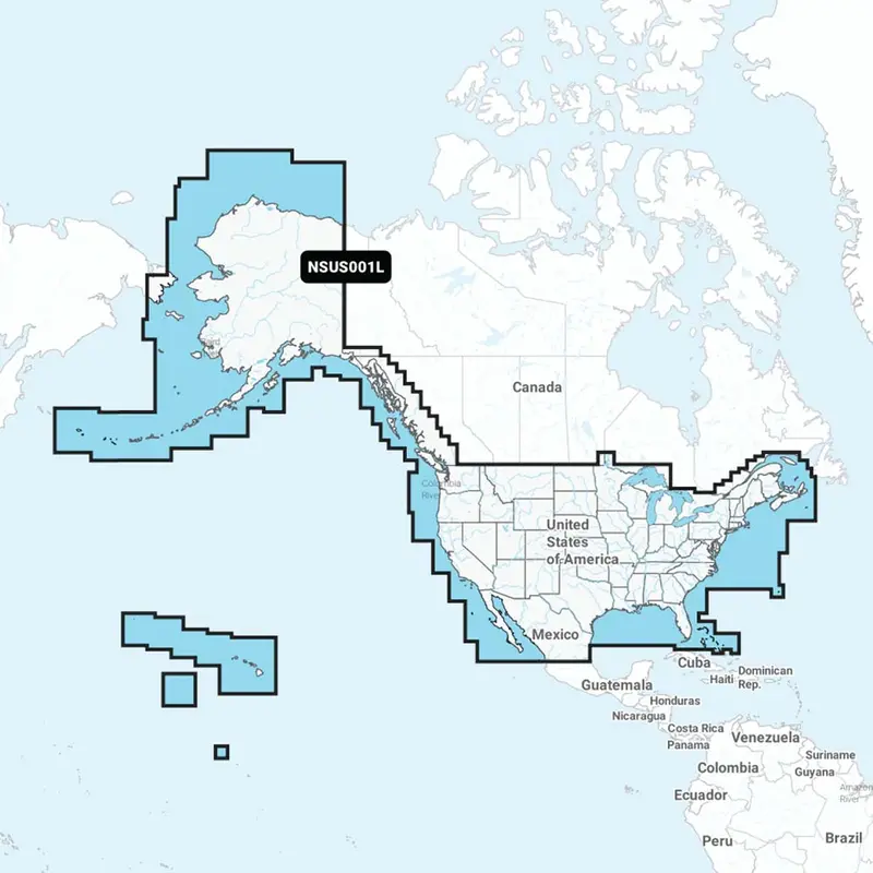 Garmin Navionics+ Chart Card – Coastal Usa & Canada (Nsus001L) 1