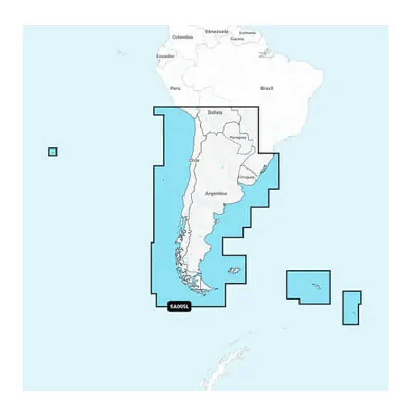 Garmin Navionics+ Chart For Chile, Argentina & Easter Island – Nssa005L – 010-C1286-20 1