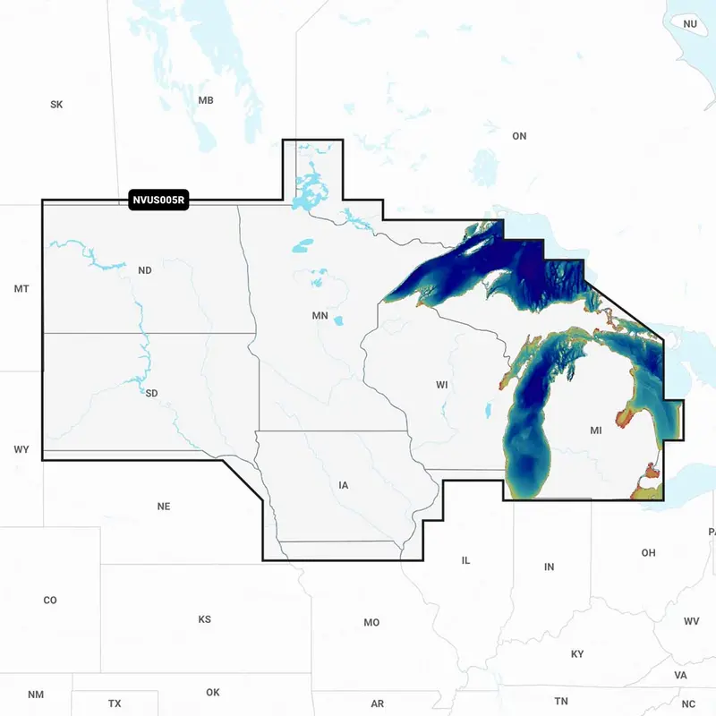 Garmin Navionics Vision+ Chart Card – U.S. Northern Region (Nvus005R) 1