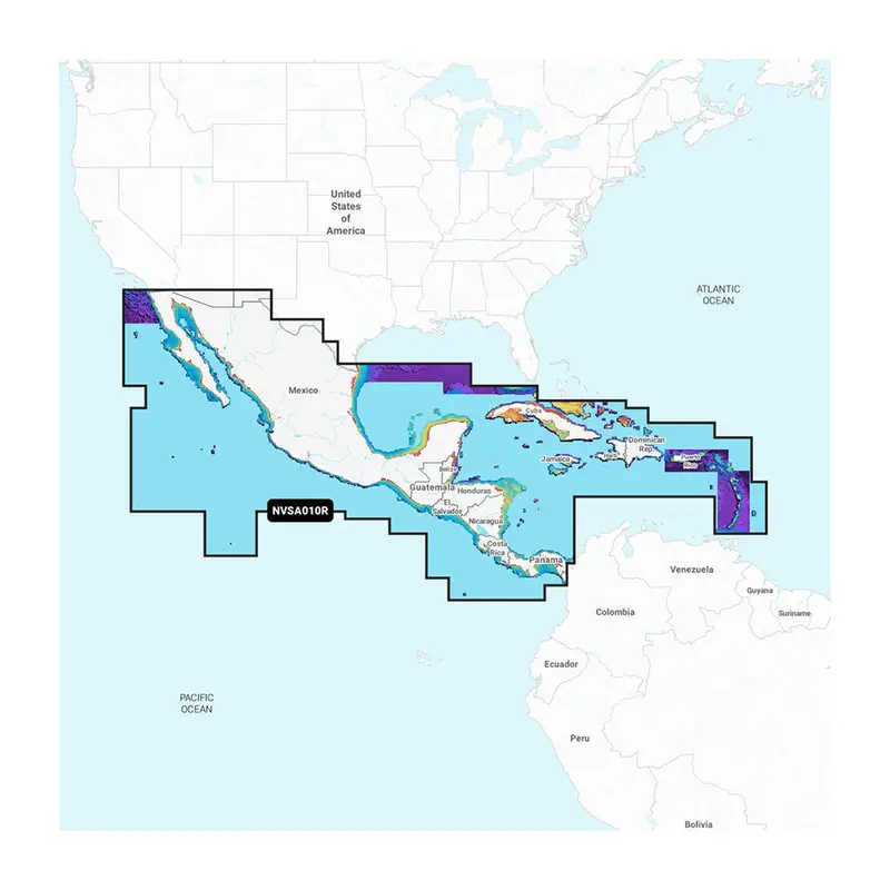 Garmin Navionics Vision+ Navigational Chart – Central America & Caribbean (Nvsa010R) – 010-C1451-00 1
