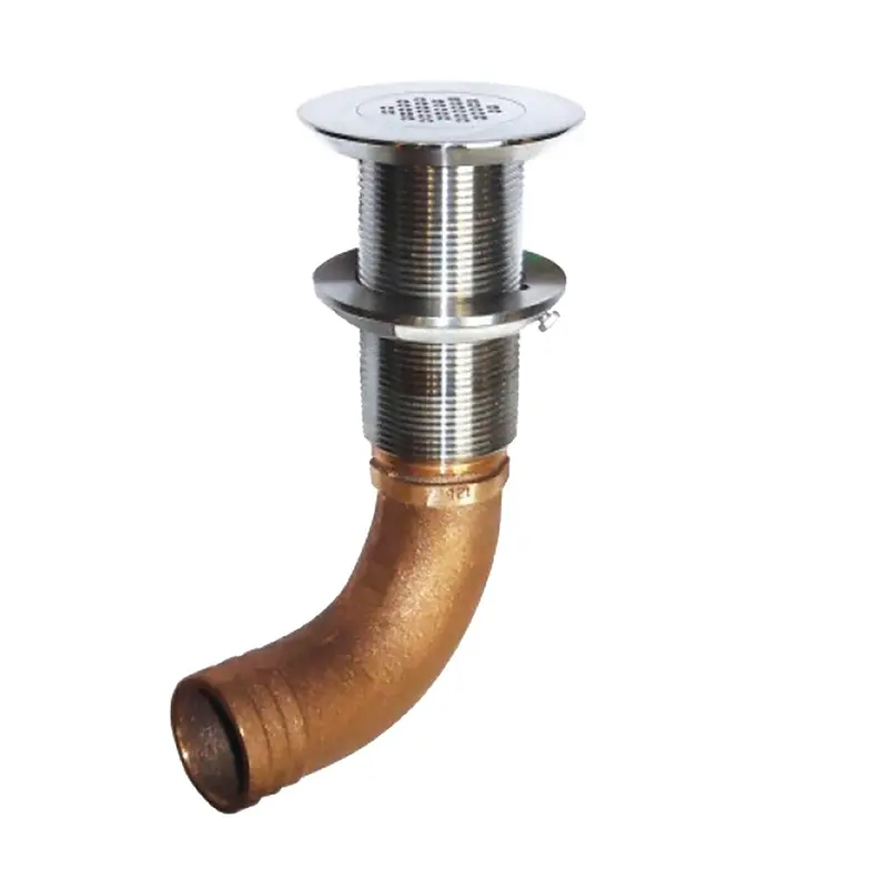 Groco 1.5-Inch Stainless Steel Straight Deck Drain With Hose Barb (Scus-1500) 1