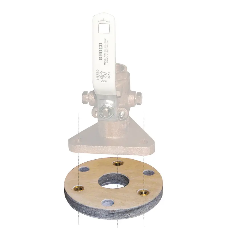 Groco Bb-1 Backing Block For 3/4" And 1" Seacocks – Reinforced Mounting Support [Bb-1] 1