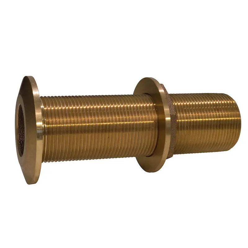 Groco Thxl-1000-W 1" Bronze Extra-Long Thru-Hull Fitting With Nut 1