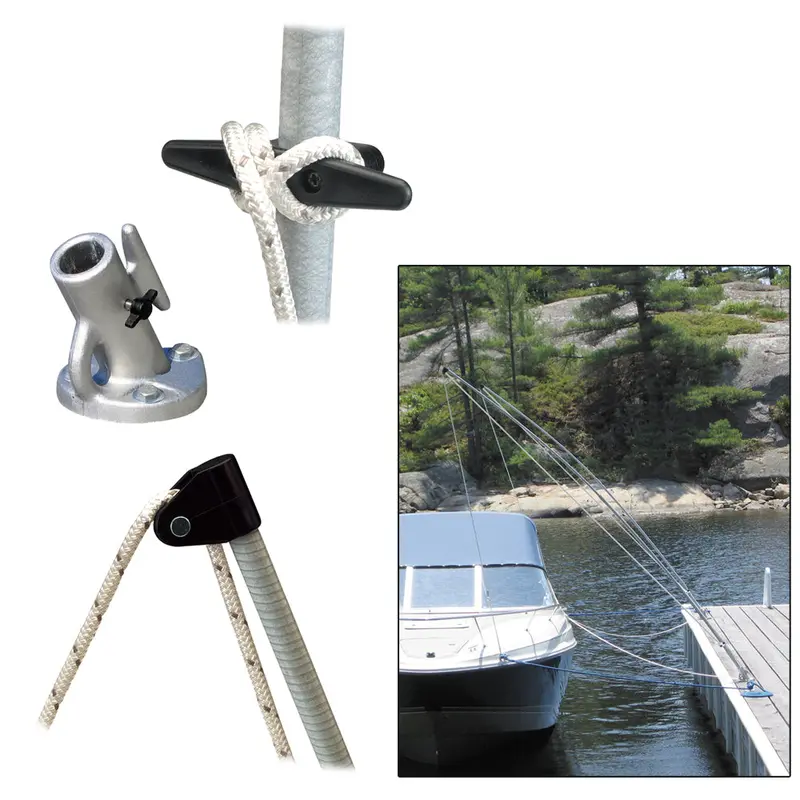 Heavy-Duty 12-Foot Mooring Whips – 5,000 Lb Capacity, Supports Boats Up To 23 Feet 1