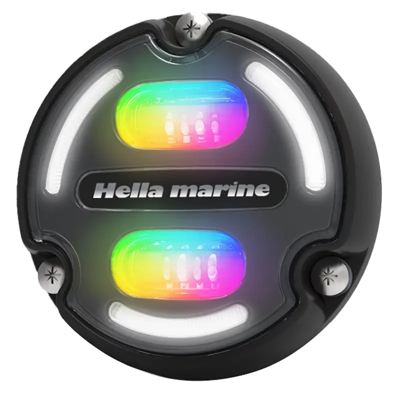 Hella Marine Apelo A2 Rgb Underwater Led Light – 3000 Lm, Black Housing, Charcoal Lens With Edge Lighting [016148-001] 1