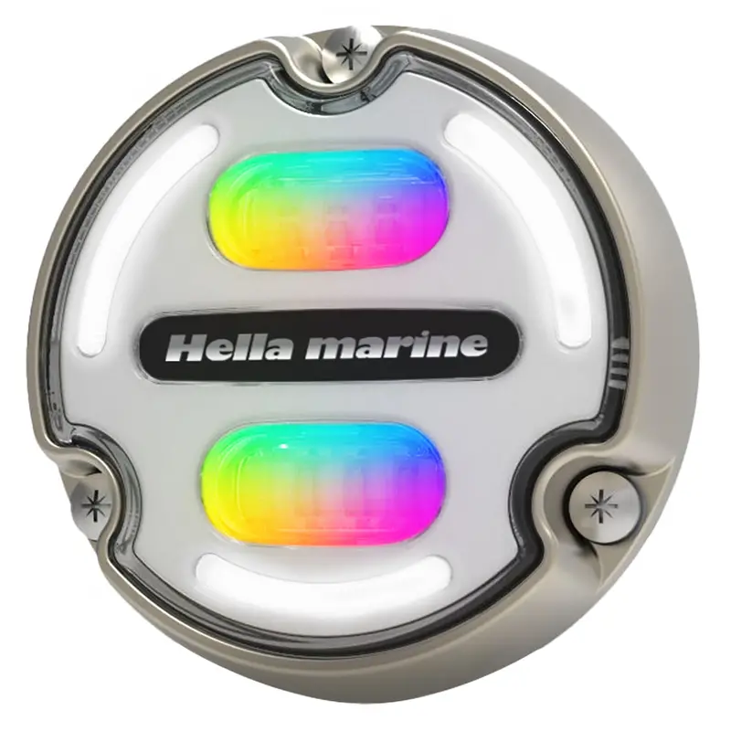 Hella Marine Apelo A2 Rgb Underwater Led Light – 3000 Lm, Bronze Housing, White Lens With Edge Lighting [016148-101] 1