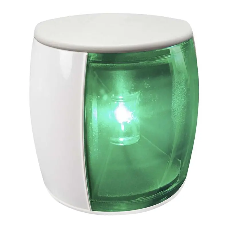 Hella Marine Naviled Pro Starboard Navigation Light – 3-Nautical-Mile Range, White Housing 1