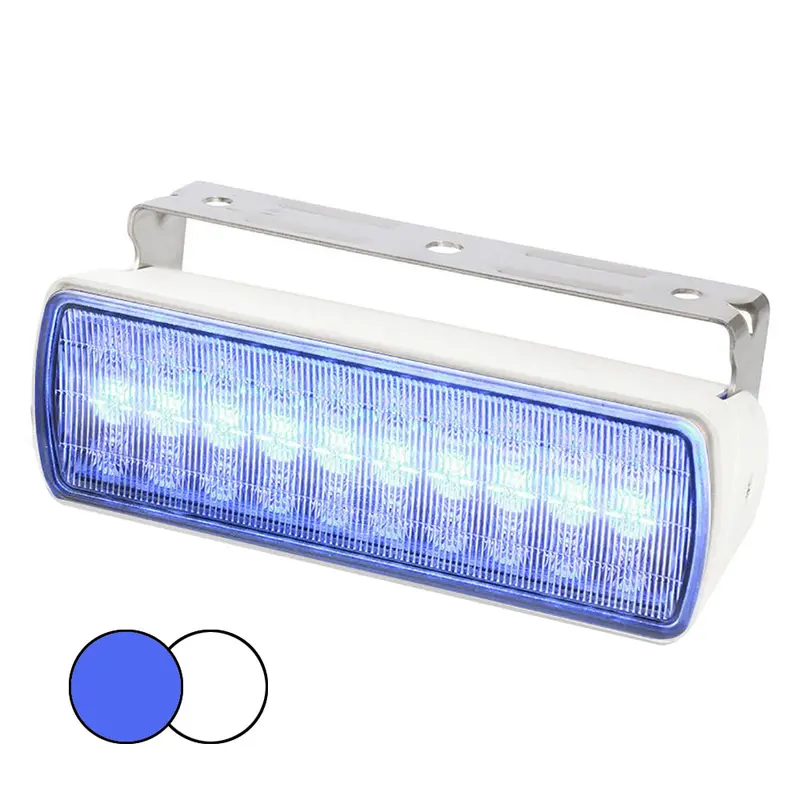 Hella Marine Sea Hawk Xl Dual-Color Floodlight – Blue/White Leds, White Housing 1