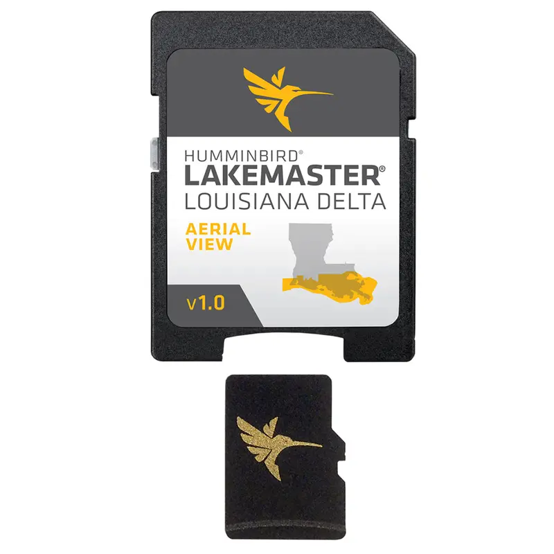 Humminbird Lakemaster Hd Map Card: Louisiana Delta Aerial & Satellite View 1