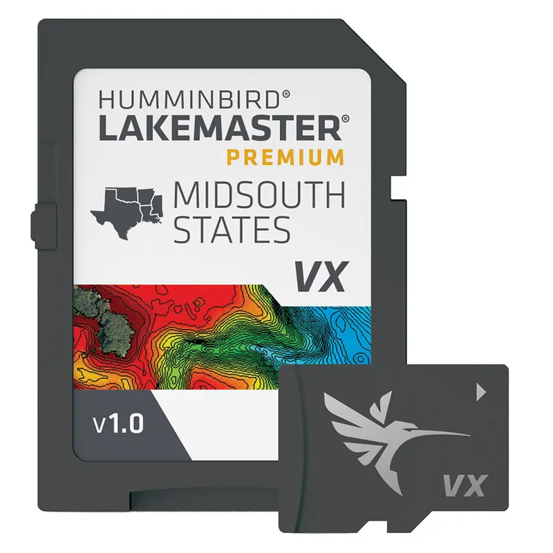 Humminbird Lakemaster Vx Premium Map Card – Mid-South Region [602005-1] 1