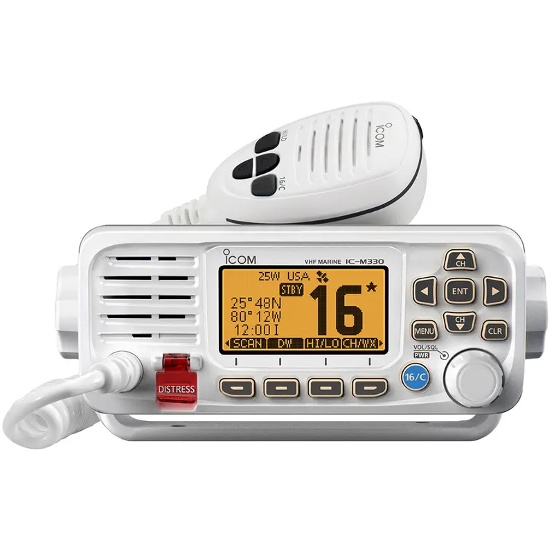 Icom Ic-M330 Compact Vhf Marine Radio With Built-In Gps – White 1