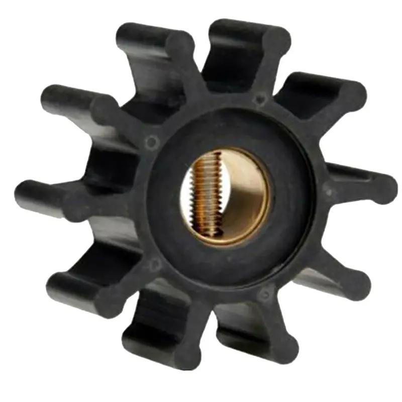 Jabsco 10-Blade Neoprene Impeller Kit For 2" Pumps – Slotted Shaft With Brass Insert 1