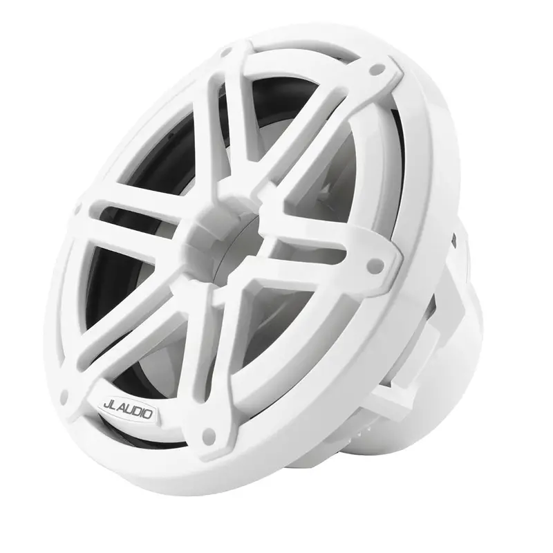Jl Audio M3-10Ib-S-Gw-4: 10" Marine Subwoofer With Gloss White Sport Grille (No Leds) 1