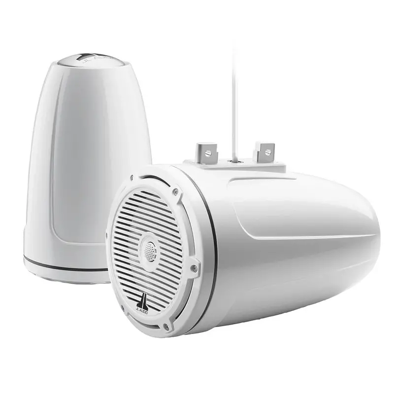 Jl Audio M3-770Etxv3-Gw-C-Gw 7.7" Marine Tower Coaxial Speaker System With Gloss White Classic Grille 1