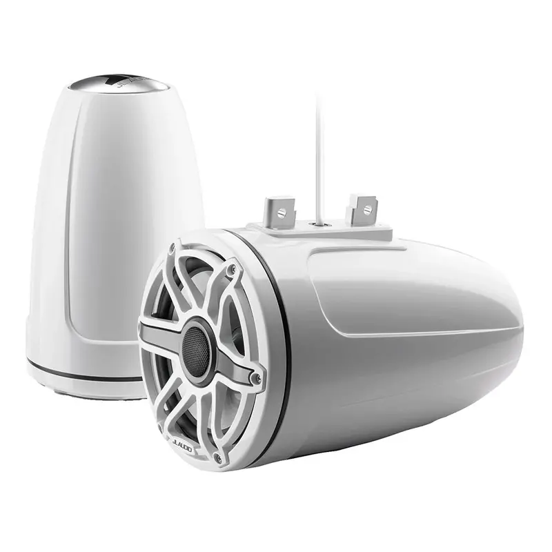 Jl Audio M6-770Etxv3-Gw-S-Gwgw: 7.7" Marine Tower Speaker System With Gloss White Sport Grille (No Leds) 1