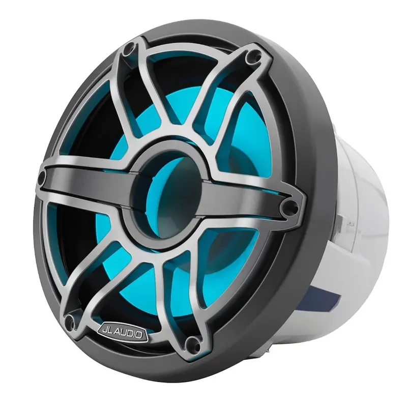 Jl Audio M6-8Ib-S-Gmti-I-4 8" Marine Subwoofer With Titanium Sport Grille & Transflective Led Lighting 1