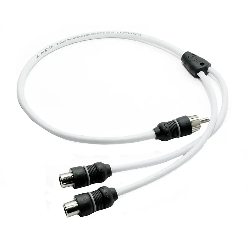 Jl Audio Marine 2-Channel Rca Y-Adapter: 1 Male To 2 Female – Xmd-Whtaicy-1M2F (010-13553-00) 1
