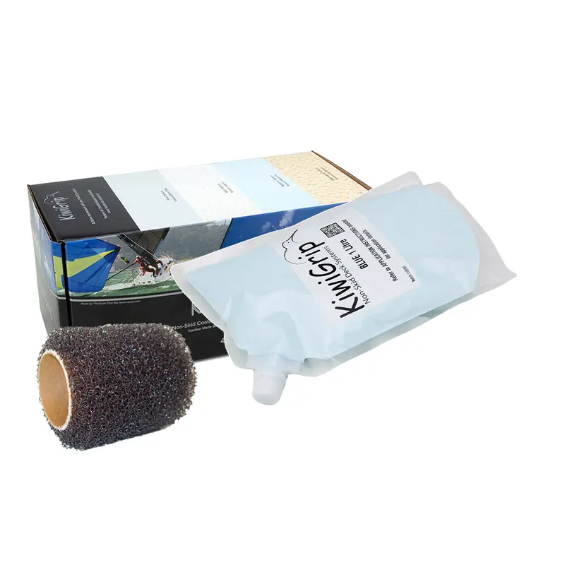 Kiwigrip Blue Non-Slip Coating Kit – 1-Liter Pouch With 4" Roller [Kg-1Bl-Pr] 1