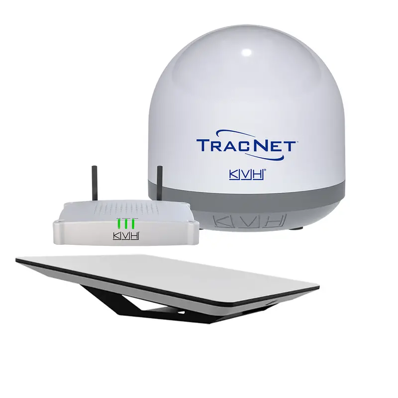 Kvh 72-1048-Oem/01-0465 Hp Starlink Flat Panel Kit (No Router) With Ethernet Adapter And Tracnet Coastal Pro 5G/Wifi Hub 1