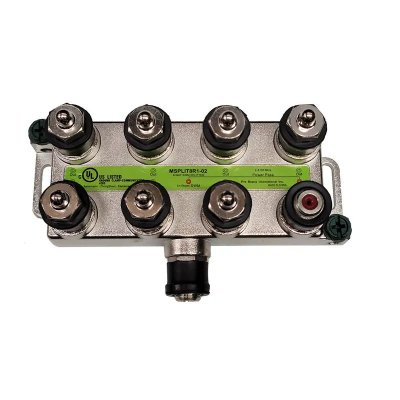 Kvh 8-Port Signal Splitter For Satellite Tv Systems – Swm-Compatible Distribution Hub 1