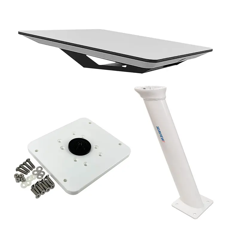 Kvh Starlink Flat Panel Kit With 24-Inch Seaview Pedestal Mount & Top Plate 1