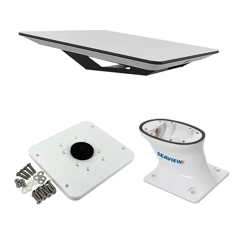 Kvh Starlink Flat Panel Kit With 5-Inch Seaview Pedestal Mount & Top Plate 1