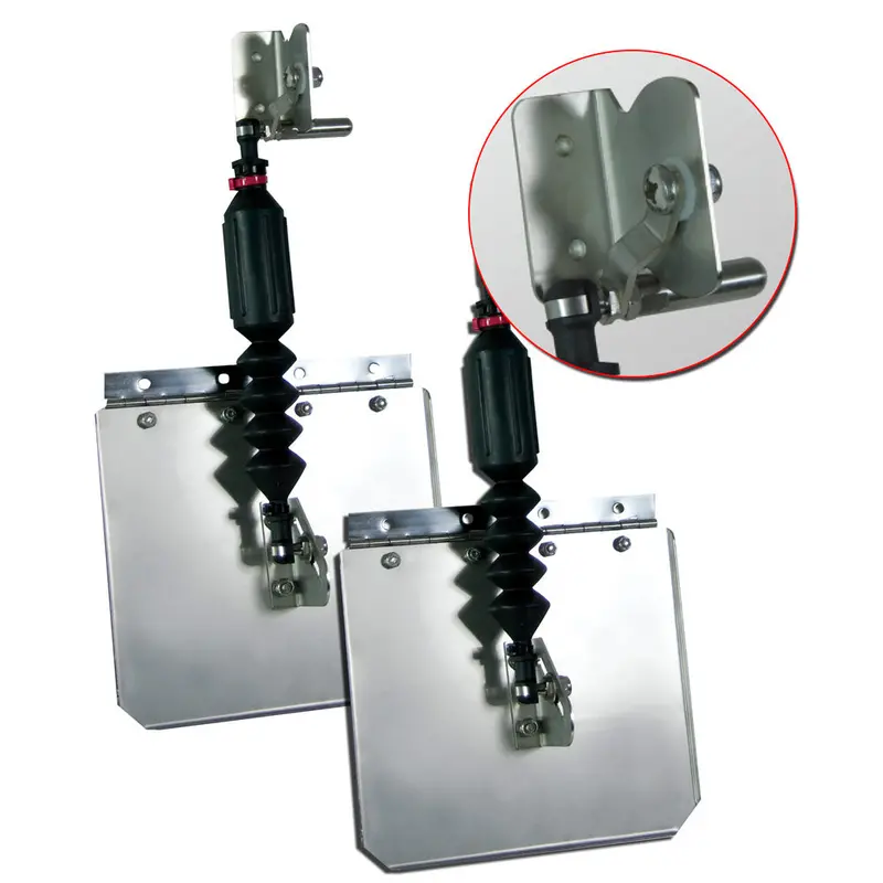Lectrotab Smart Tabs Pro Troller 9.8" X 10" Trim Tabs For 12–16 Foot Boats, 40–80 Hp [Pt980-40] 1