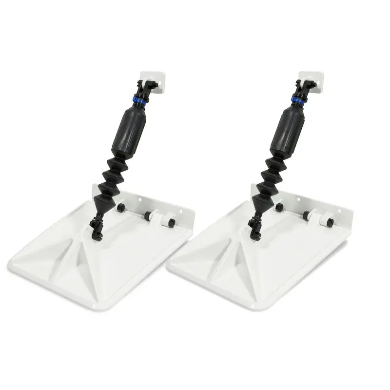 Lectrotab Smart Tabs Sx White 9.5" X 10" Trim Tabs For 13–15 Foot Boats, 30–40 Hp [Sxw9510-30] 1