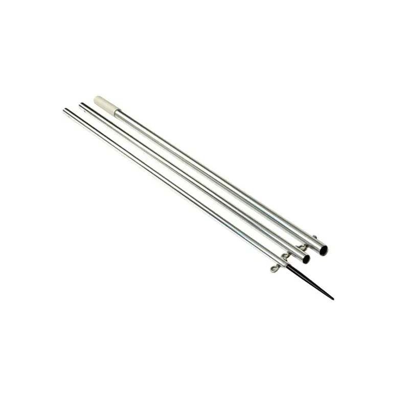 Lee’S 13-Foot Bright Silver Center Rigger Pole With Black Spike – 1-3/8 Inch Diameter [Mx8713Cr] 1