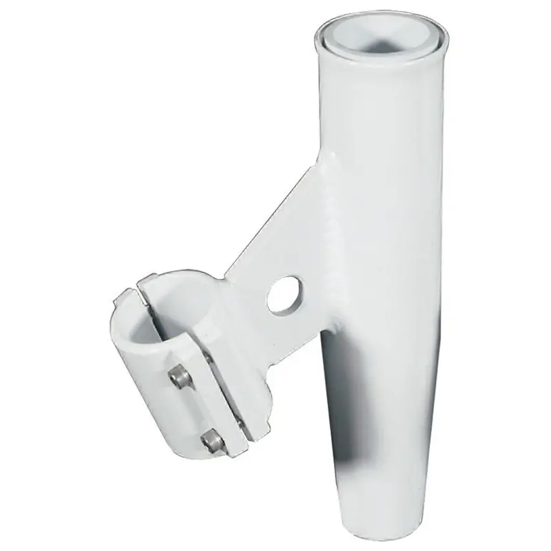 Lee'S Ra5003Wh Clamp-On Vertical Rod Holder – White Aluminum, Fits 1.660" Od Pipe 1