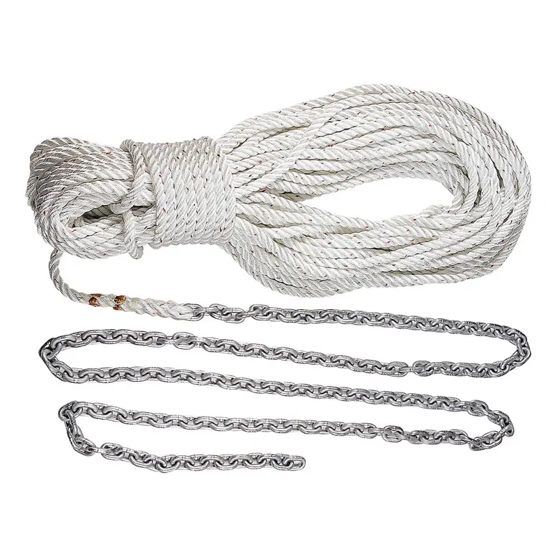 Lewmar Anchor Rode: 15-Foot 5/16-Inch G4 Chain + 150-Foot 5/8-Inch Rope With Galvanized Shackle 1