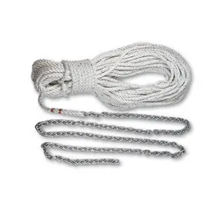 Lewmar Anchor Rode Kit: 5' 1/4" G4 Chain + 100' 1/2" Rope W/Shackle [69000331] 1