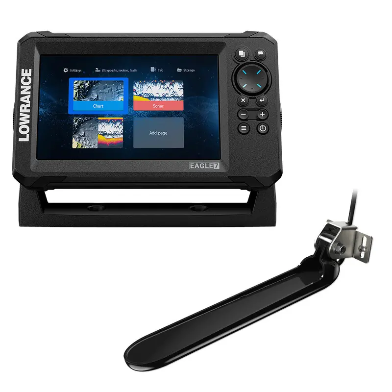 Lowrance Eagle 7-Inch With Tripleshot Transducer And Discover Onboard Chart [000-16228-001] 1