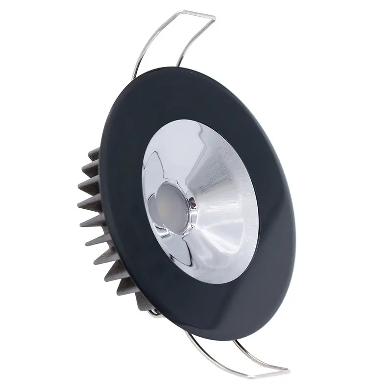Lumitec Illusion Flush-Mount Led Downlight – Warm White, Dimmable, Black Housing With Chrome Reflector 1