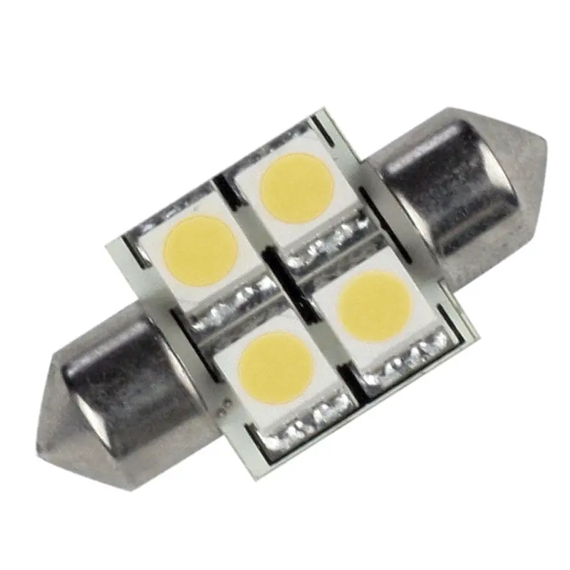Lunasea Single-Sided 4-Led Festoon Lamp – 10–30Vdc, 0.7W, 60 Lm, Warm White (Llb-202W-21-00) 1