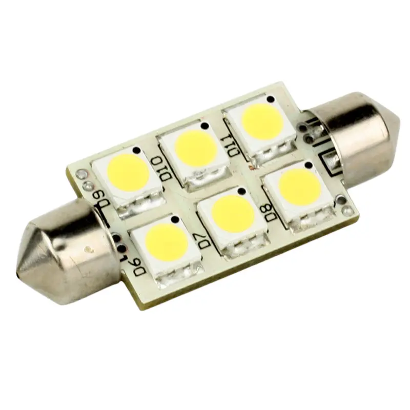 Lunasea Single-Sided 6-Led Festoon Lamp – 10–30Vdc, 1.5W, 97 Lm, Warm White (Llb-186W-21-00) 1