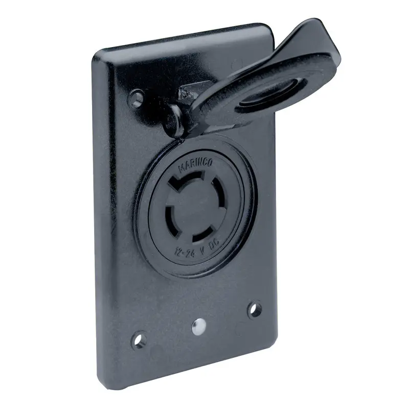 Marinco 12/24V Flip-Lid Marine Receptacle 1