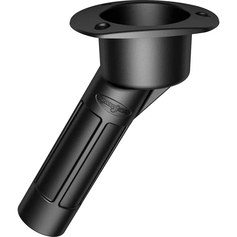 Mate Series Plastic Rod Holder – 30° Angled Mount With Oval Top, Black Finish (P2030Db) 1