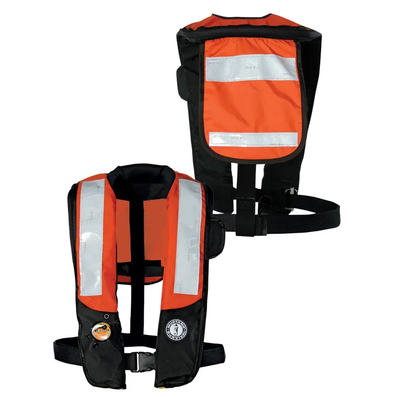 Mustang Hit Inflatable Personal Flotation Device – Orange/Black, Auto/Manual Activation With Solas Reflective Tape [Md3183T2-33-0-101] 1