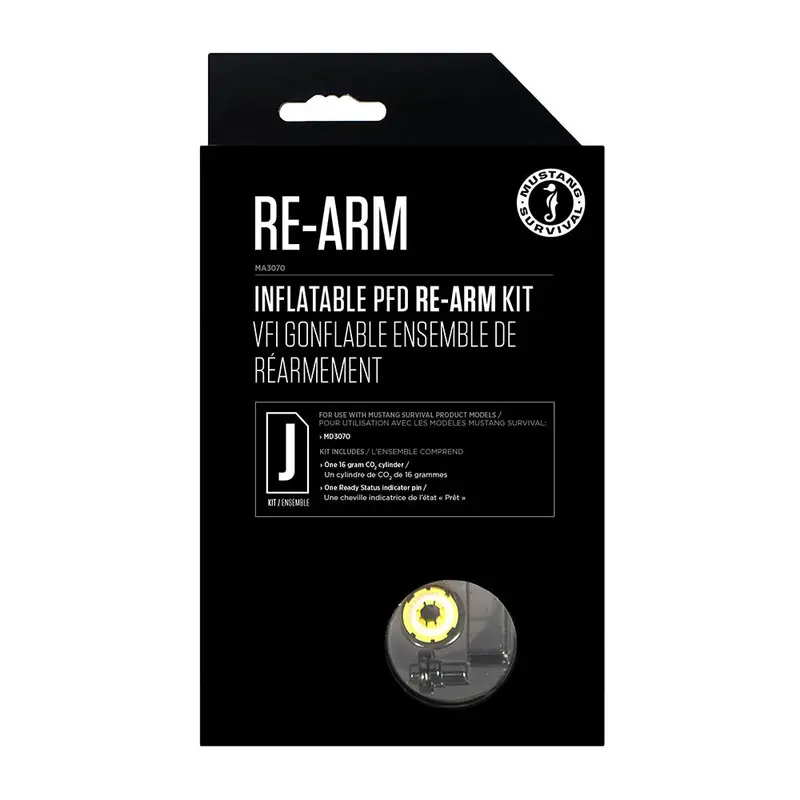 Mustang J-Series Re-Arm Kit For 16G Inflatable Pfd – Manual Activation [Ma3070-0-0-101] 1