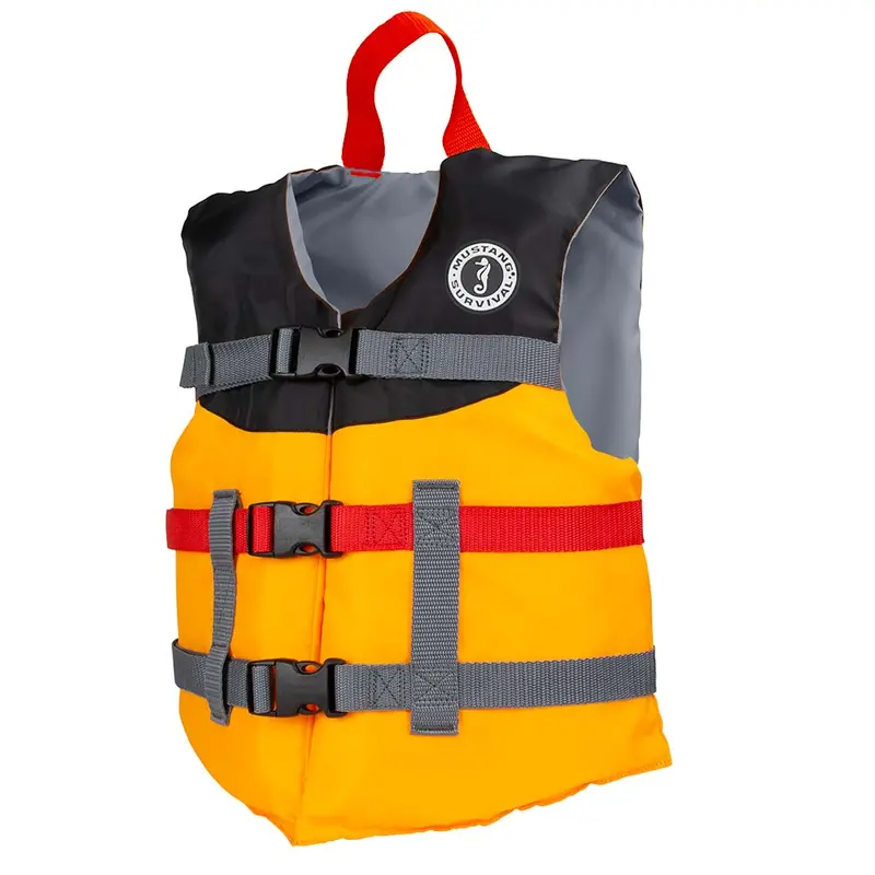 Mustang Mv230002 Youth Foam Life Vest – Mango/Black 1