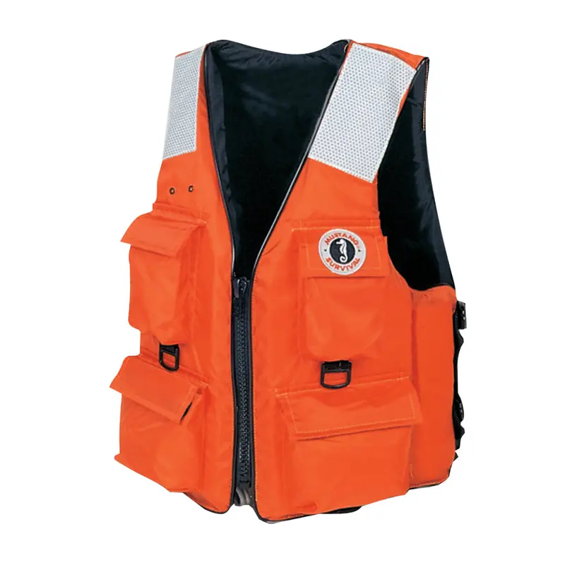 Mustang Mv3128T2-2 Orange 4-Pocket Flotation Vest – Xxl 1