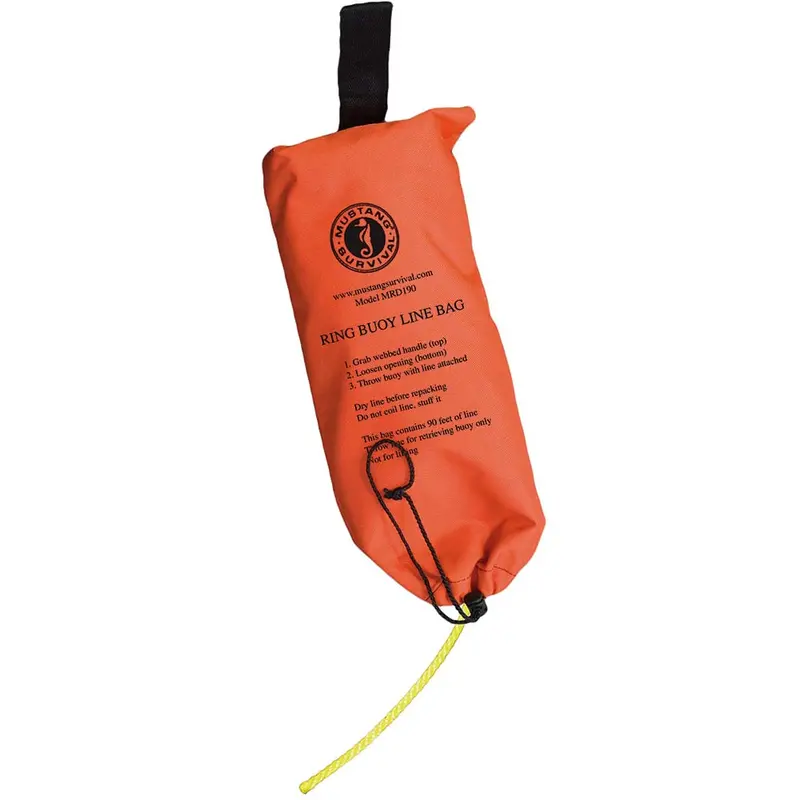Mustang Ring Buoy Throw Bag With 90-Foot Floating Rope [Mrd190-0-0-215] 1