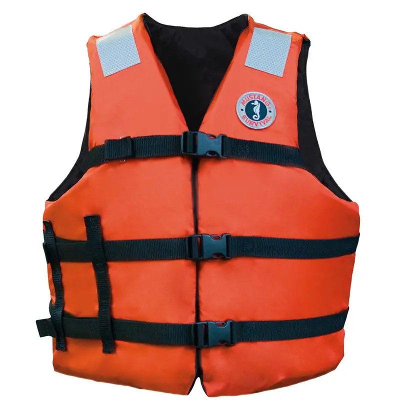 Mustang Standard Flotation Vest In Orange, Adult Universal Fit 1