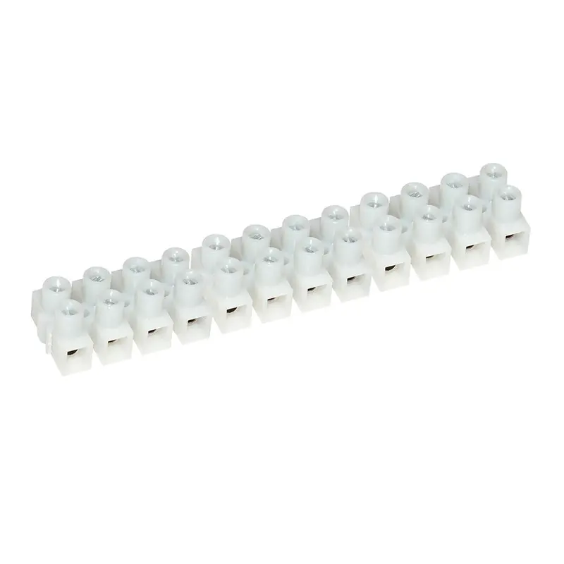 Pacer 15A Euro-Style 12-Gang Terminal Block Set – 5-Pack [E150-12-5] 1