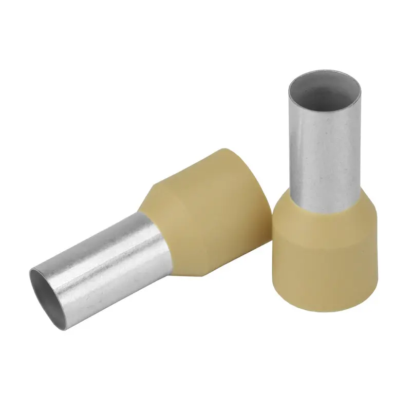 Pacer Beige 2 Awg Crimp Wire Ferrules – 16Mm Barrel Length, 10-Pack [Tfrl2-16Mm-10] 1